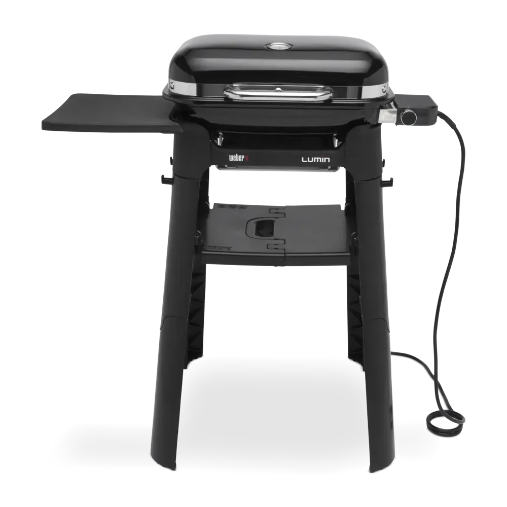 Lumin Compact elektromos grill állvánnyal, fekete