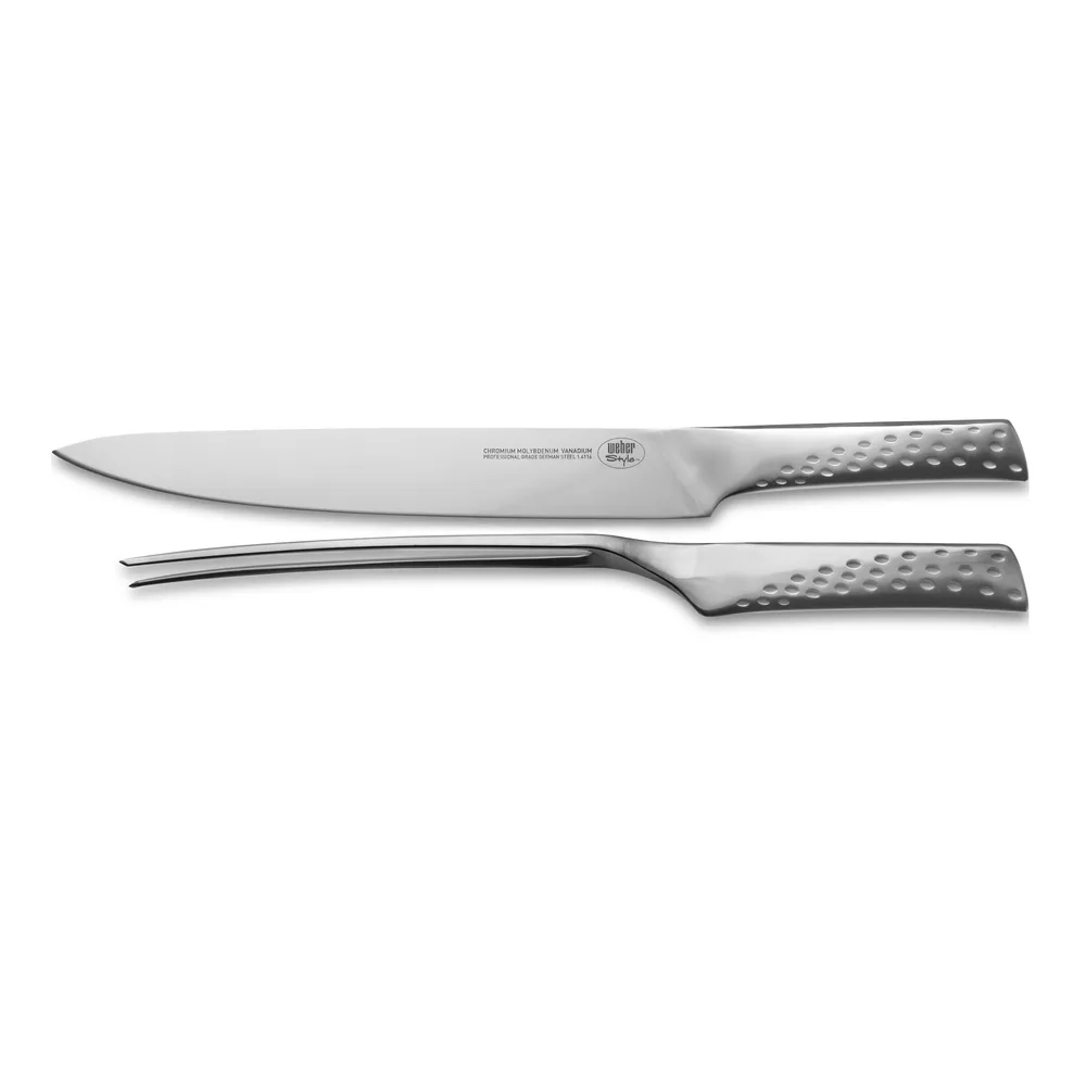 Weber Deluxe szeletelő kés szett, rozsdamentes acél